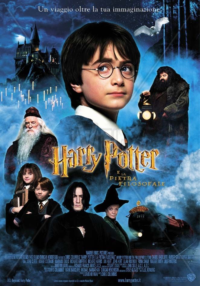 Locandina del film Harry Potter e la Pietra Filosofale, magia e nostalgia