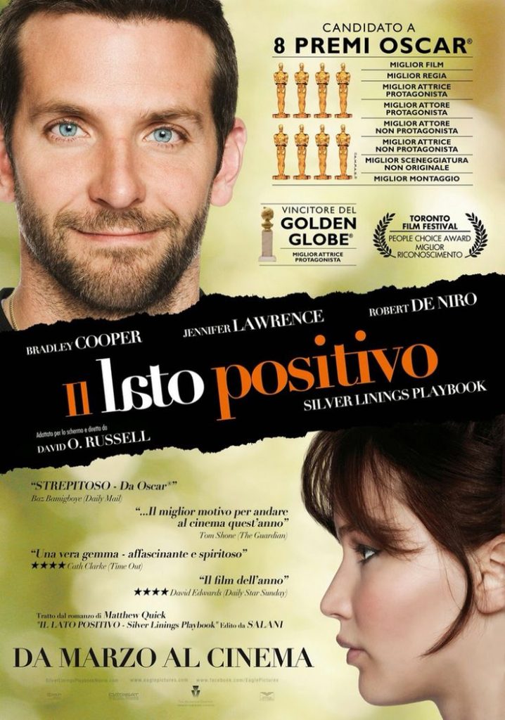 Locandina del film Il lato positivo, commedia romantica motivazionale