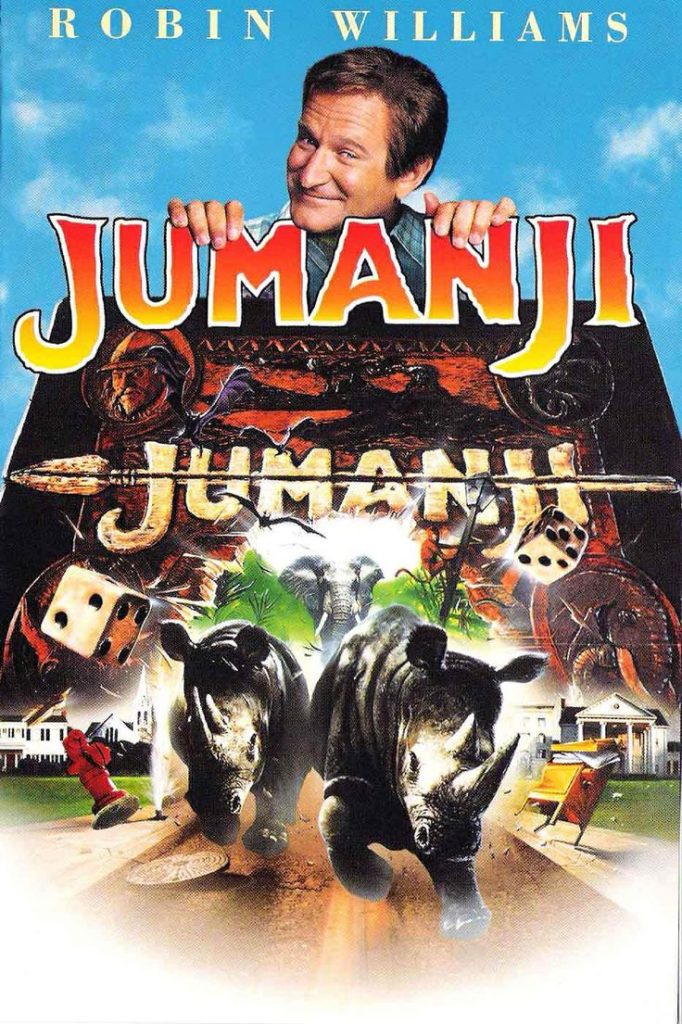 Locandina del film Jumanji, avventura comica e nostalgica