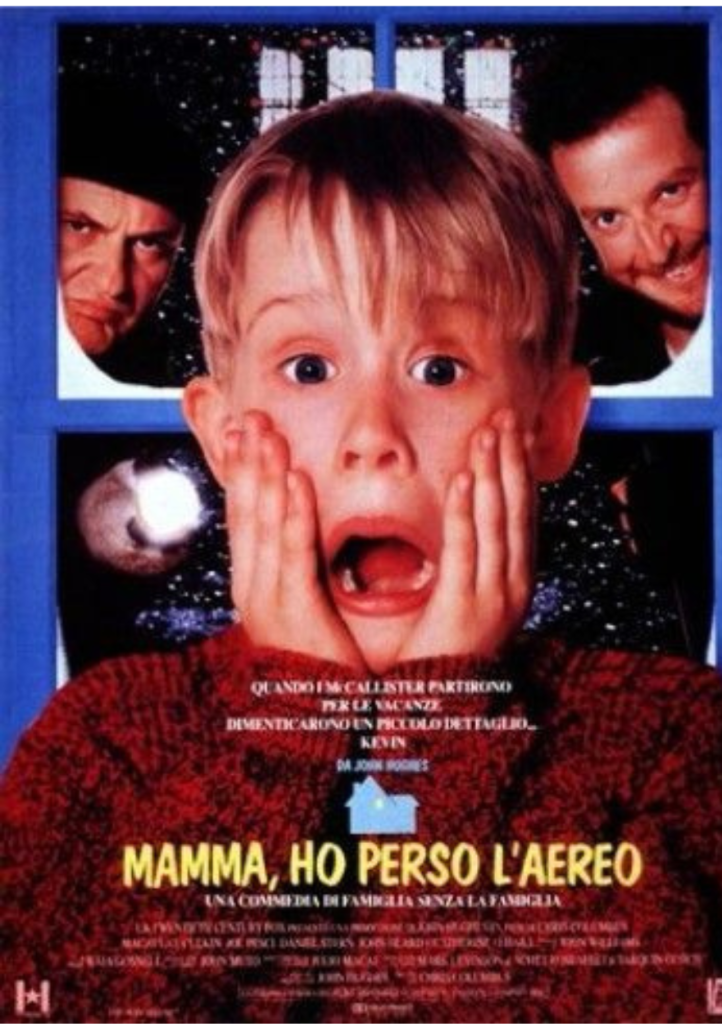 Locandina del film Mamma ho perso l’aereo, commedia natalizia nostalgica