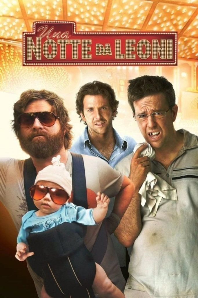 Locandina del film Una notte da leoni, commedia demenziale e avventura urbana